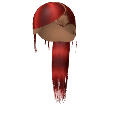 𝓖 Red Sleek Swoop Ponytail Weave