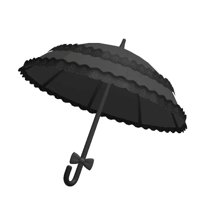 🍀Gothic Lace Parasol (Black)