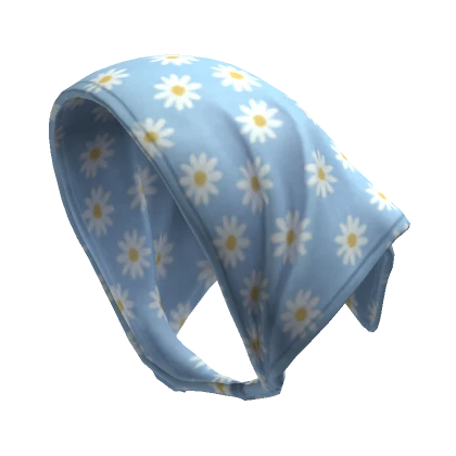 Basic Blue Daisy Bandana