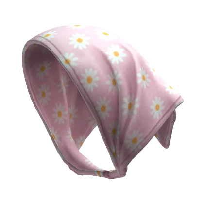 Basic Pink Daisy Bandana