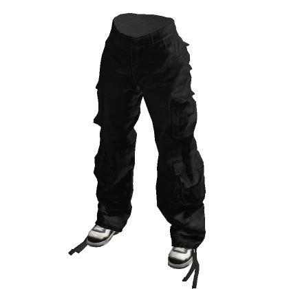 Black Urban Baggy Cargos