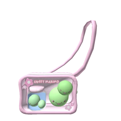 ･ﾟ kawaii pink marimo mossball ita bag 3.0