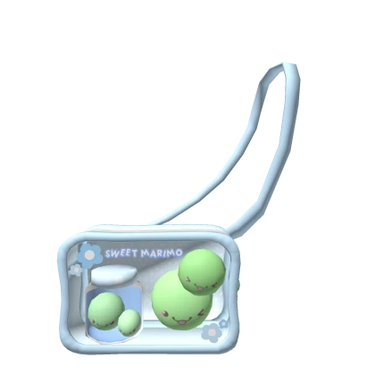 ･ﾟ kawaii blue marimo mossball ita bag 3.0