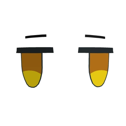 Anime Bored 3D Face - Yellow