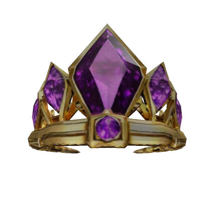 Royal Gold Amethyst Crown/Tiara of Jewels