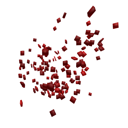 Falling 2d rose petals