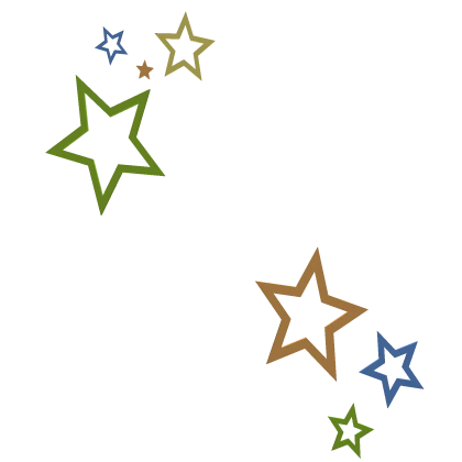 Colorful Y2K Stars Aura