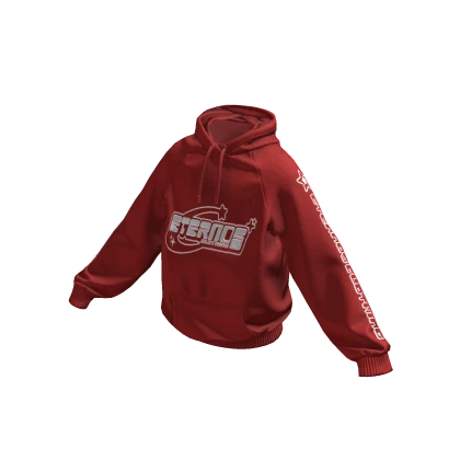 Red Retro Eternos Clothing Hoodie