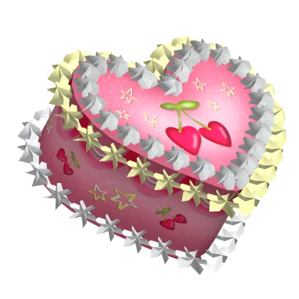 Cherry Heart Cake Hat