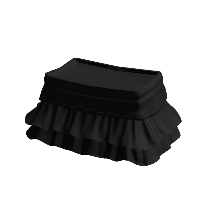 Basic Y2K Skirt Black