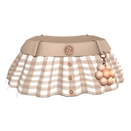 Brown Picnic Plaid Pleated Skirt 3.0
