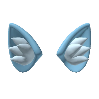 Light Blue Cat Ears