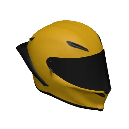 Golden Motorcycle Helmet