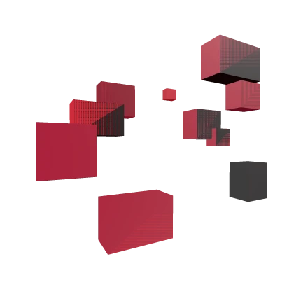 Red/Pink Corrupted Squares