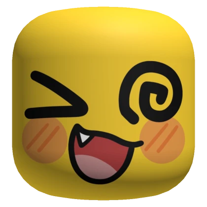 Happy Dizzy Noob Face - Yellow