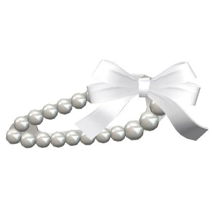 white princess pearl satin ribbon barrette clips