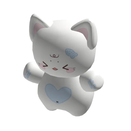 Kawaii Kitty Holdable Plushy (Blue)
