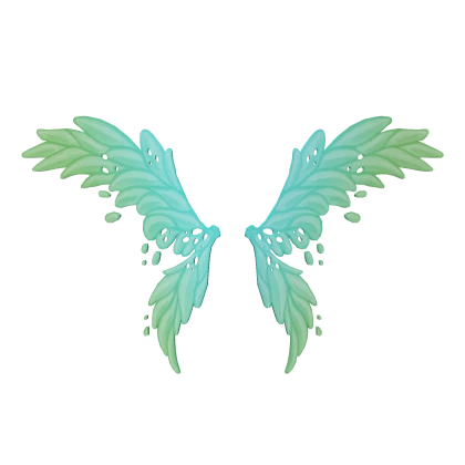 Green to Teal Magical Fantasy Mint Fairy Wings