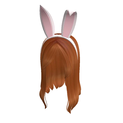 Ginger Waterfall Bangs w Bunny Ears