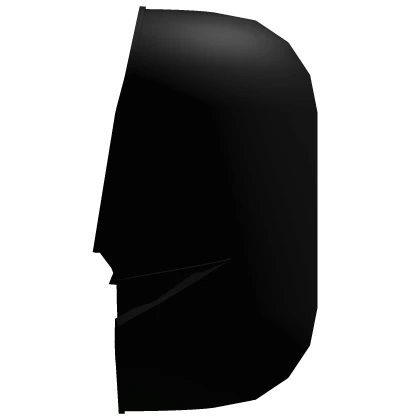 Abstract black smiling side head