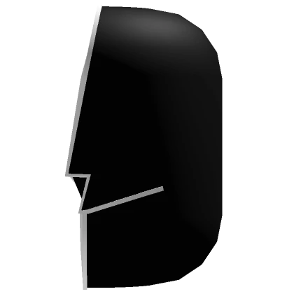 Abstract black smiling side head