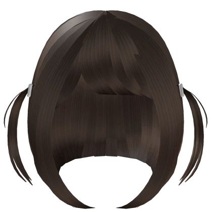 ୨୧ kawaii short hair with pigtails in brown