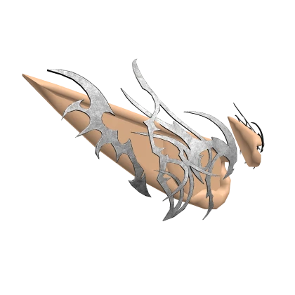 Silver Cyber Elf Ear Spikes