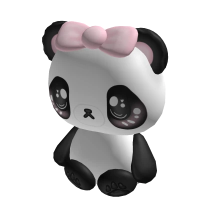 Kawaii Pink Panda Fluffy Holdable Plushie