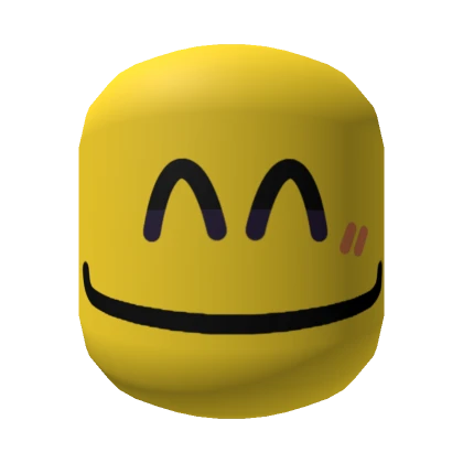 Happy :] Smiling Blush Face [Noob Yellow]