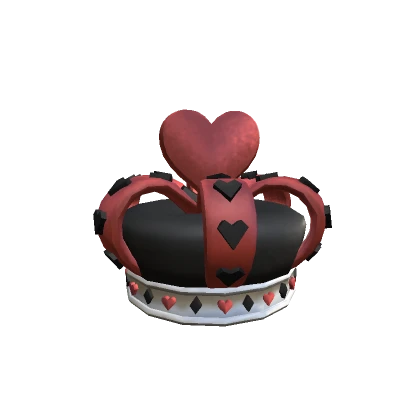 Wonderland Heart Queen Crown Dramatic Royal Red