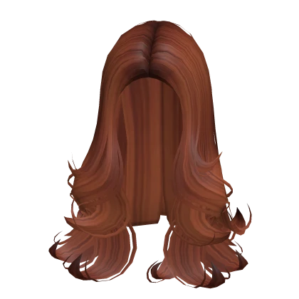 Feathered Blowout Hairstyle in Ginger