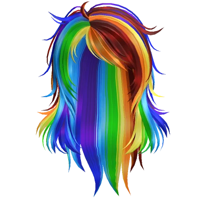 Rainbow Layered Pixie Dream Scene Hair