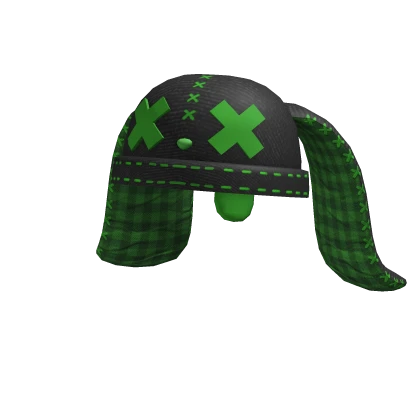 Scene Rabbit Beanie in Green