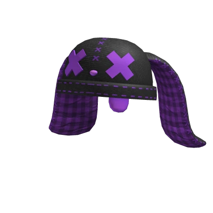 Scene Rabbit Beanie in Purple