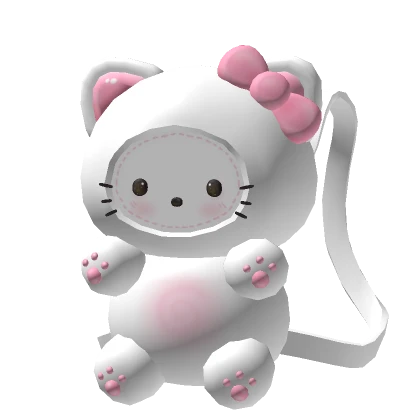 ♡ cute baby kitty backpack (Pink & White)