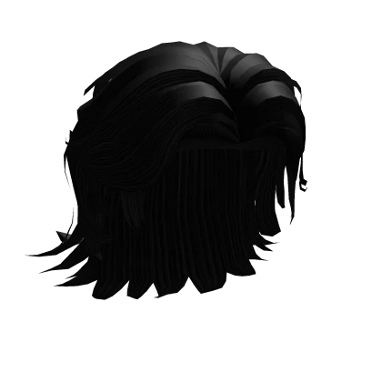 King Aelar I Messy Swept Back Hair in Black