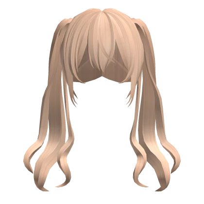 🍀Anime Long Flowy Pigtails (Blonde)