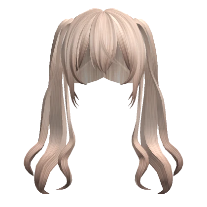 🍀Anime Long Flowy Pigtails (Platinum Blonde)