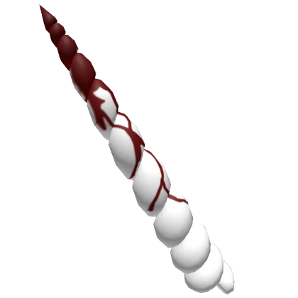 Zombie unicorn blood horn white