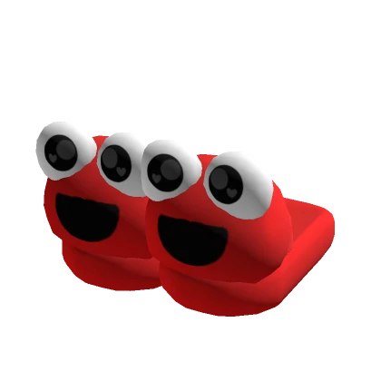 ♡ red plushie slippers