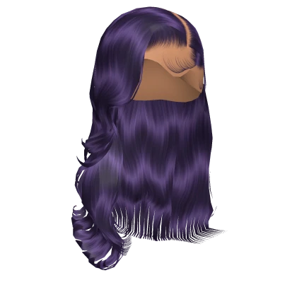 𝓖 Purple Wavy Side Part Blowout Lace