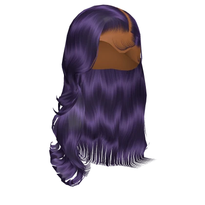 𝓖 Purple Wavy Side Part Blowout Lace