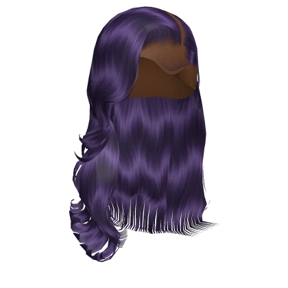 𝓖 Purple Wavy Side Part Blowout Lace