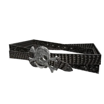 [1.0] Rhinestone Skull Belt