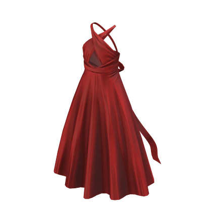 Flowy Maxi Dress - Red