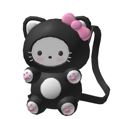 ♡ cute baby kitty backpack (Pink & Black)