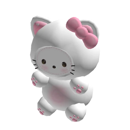 ♡ cute holdable baby kitty plushie (Pink & White)