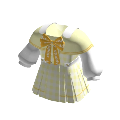 🍀Chibi Doll Sailor Dress (Studdy Yellow)