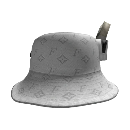 Designer Louis Foreign White Bucket Hat