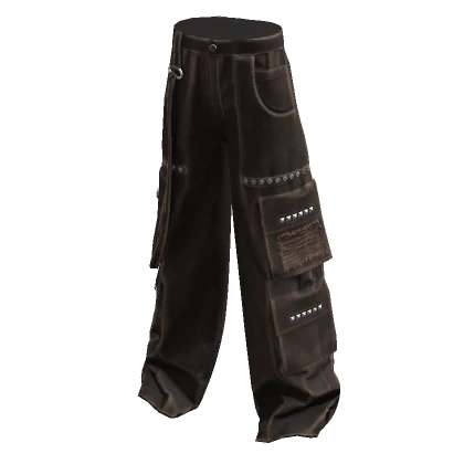 brown y2k cargo pants